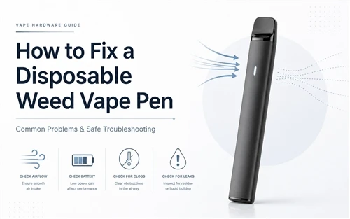 כיצד לתקן עט vape עשב חד פעמי? בעיות ותיקונים נפוצים